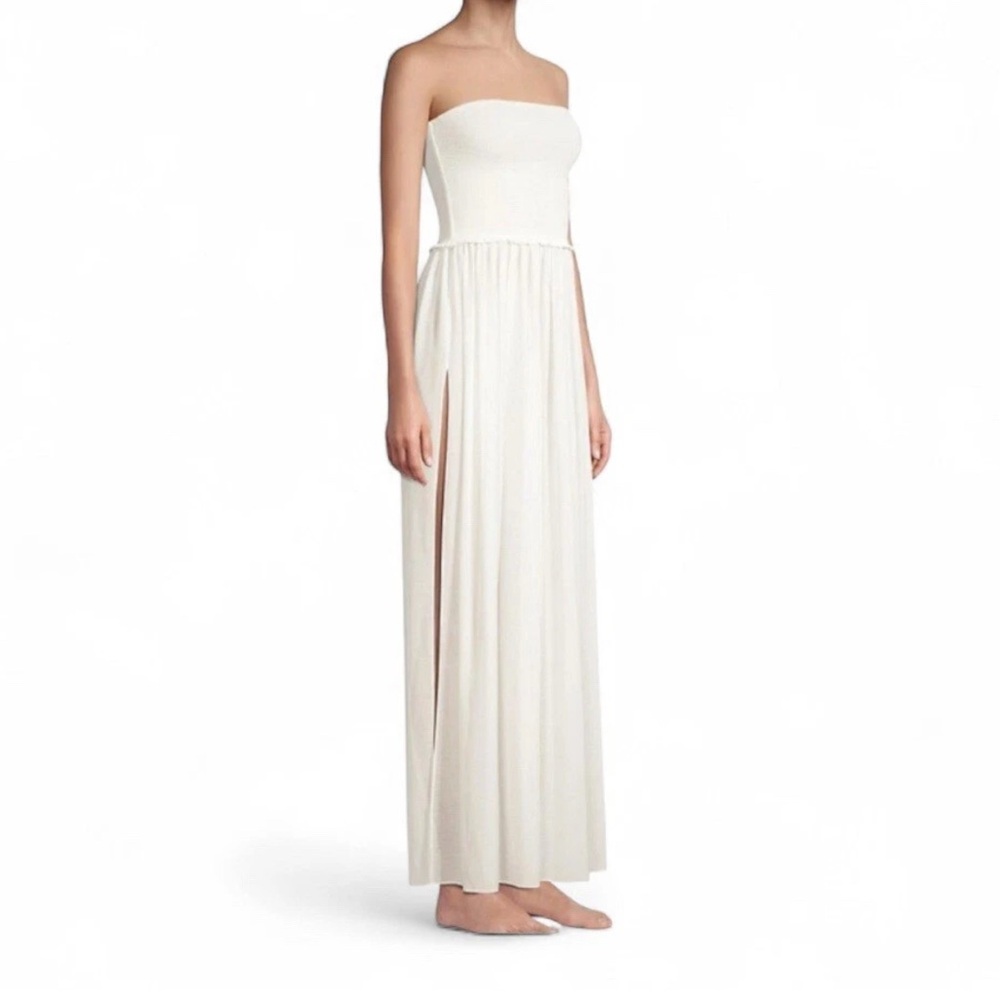 Ramy Brook “Calista” Strapless Smocked Tulle Dress White NWT Size Medium - Picture 3 of 6